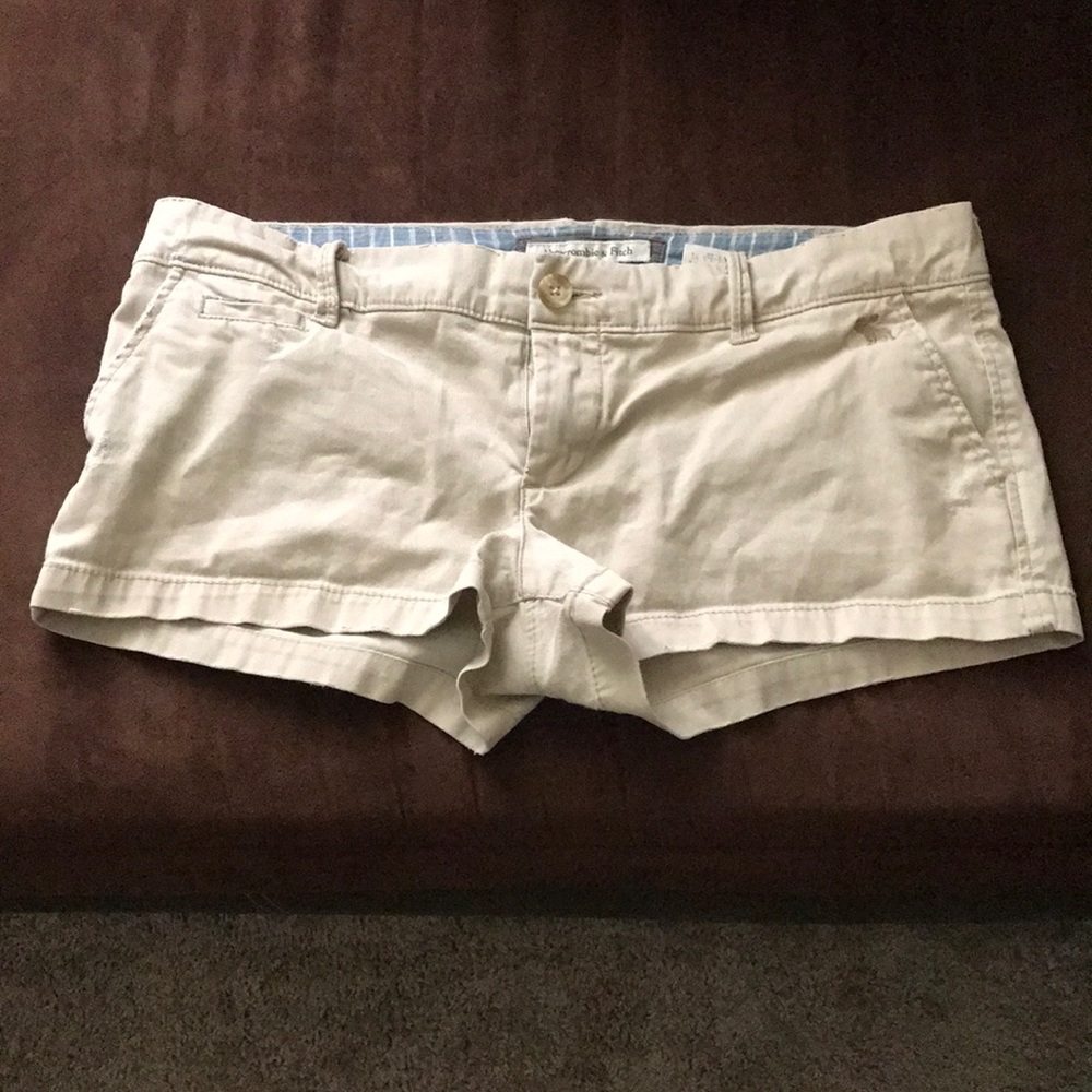 Tan Abercrombie shorts size 4
